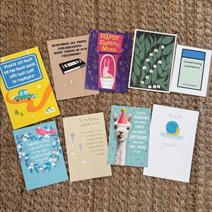 NWT STATIONARY HALLMARK CARDS AMERICAN GREETING CARDS CARLTON CARDS BUNDLE
